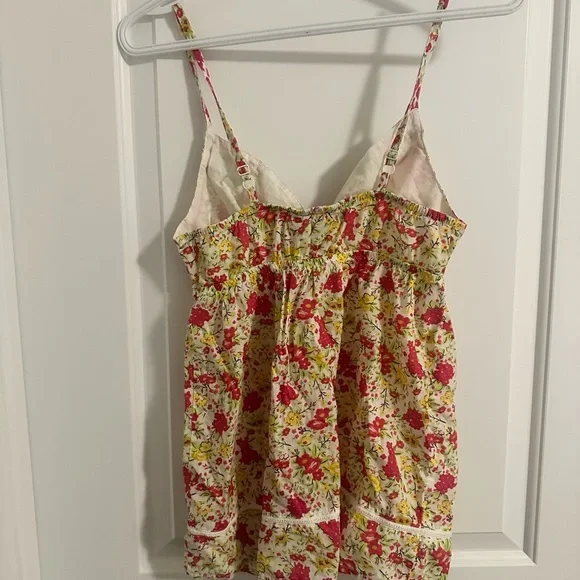 White, Pink and Yellow Tank Top - Picture 2 of 7